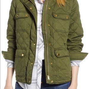 J Crew Quilted Downtown Field Jacket -Petite large